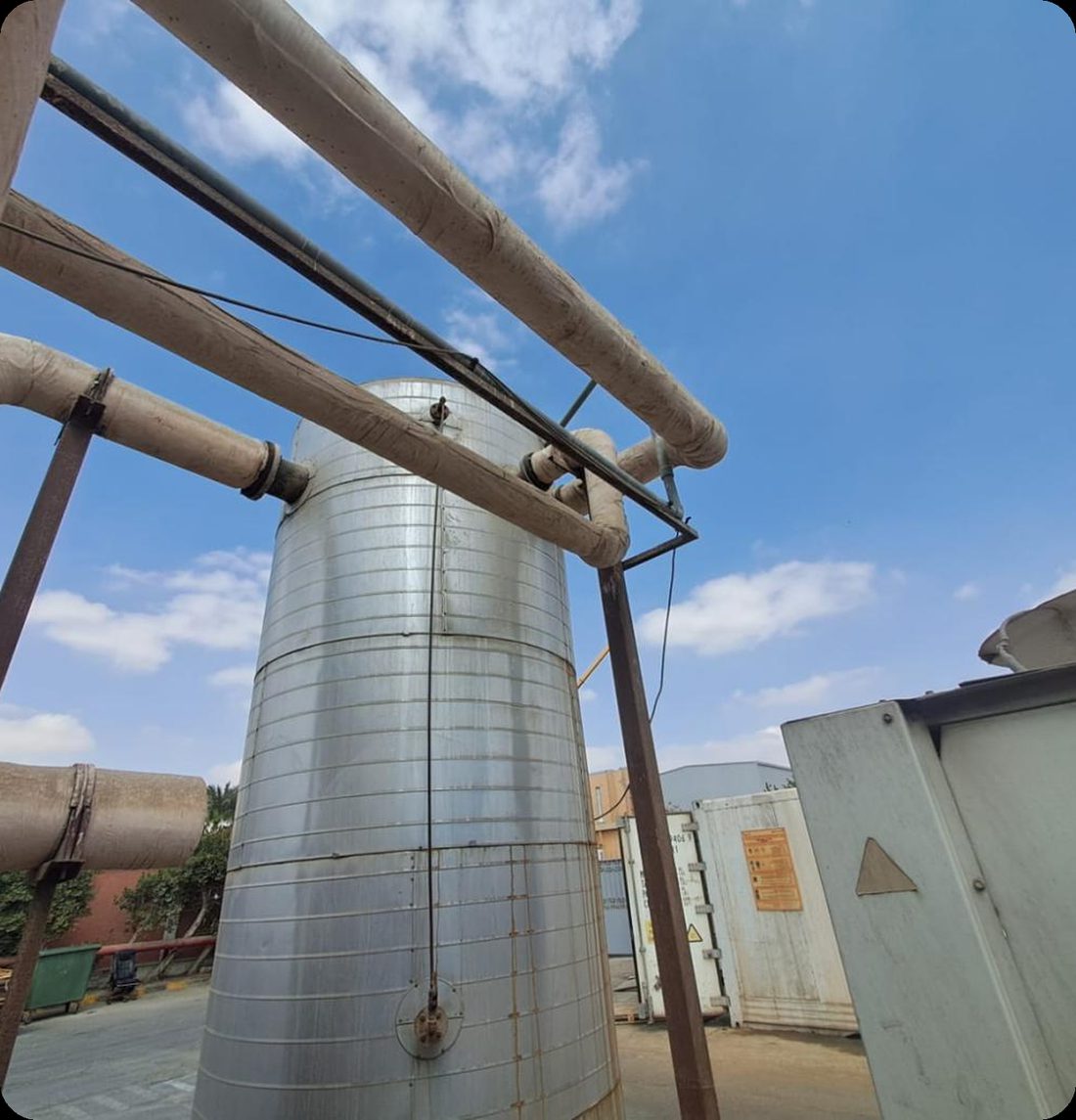 Industrial piping and tank installation by Bold Builders